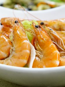 Preview wallpaper shrimps, cooked, appetizing