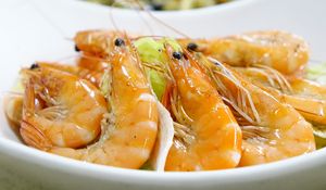 Preview wallpaper shrimps, cooked, appetizing