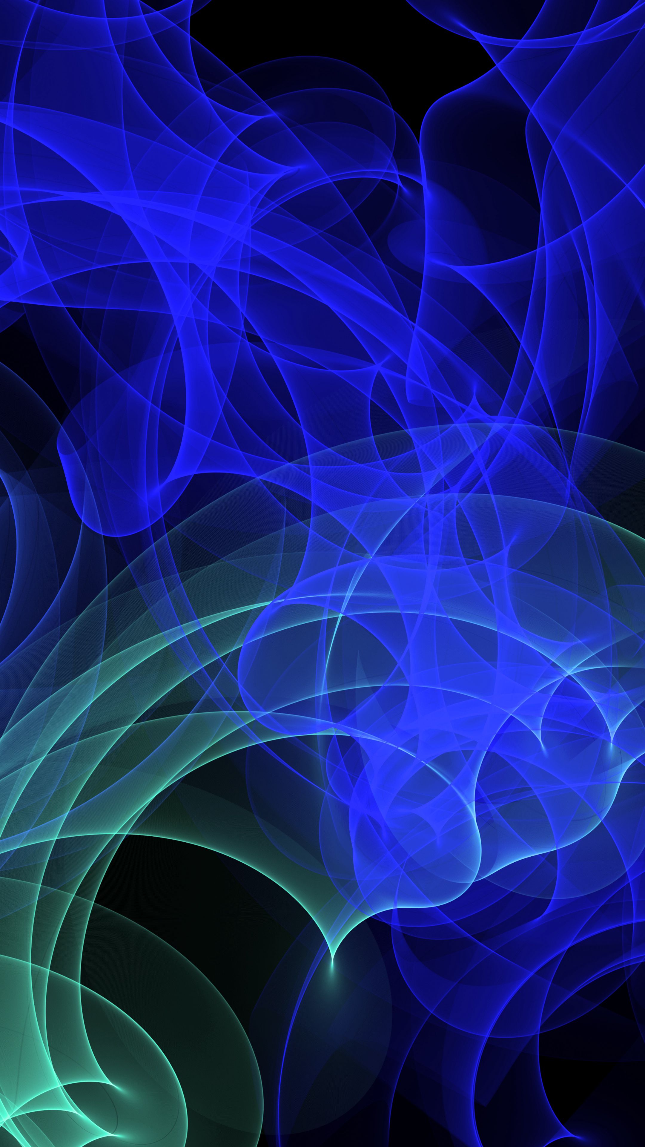 Download wallpaper 2160x3840 shroud, clots, blue, green, abstract hd  background