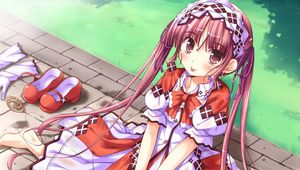 Preview wallpaper shukufuku not campanella, girl, dress, sandals