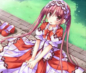 Preview wallpaper shukufuku not campanella, girl, dress, sandals