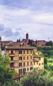 Preview wallpaper siena, italy, province, trees, buildings
