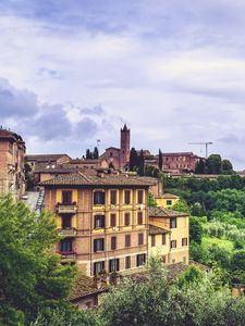 Preview wallpaper siena, italy, province, trees, buildings