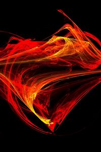 Preview wallpaper sign, fire, lines, light, flame