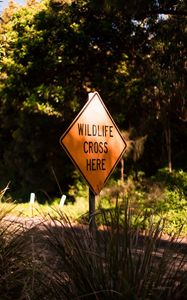 Preview wallpaper sign, inscription, wildlife, nature