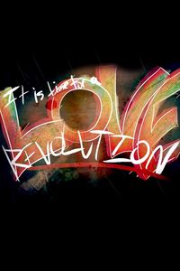 Preview wallpaper sign, love, revolution, style, letters, background