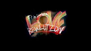Preview wallpaper sign, love, revolution, style, letters, background