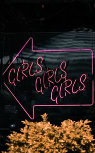Preview wallpaper sign, neon, arrow, text