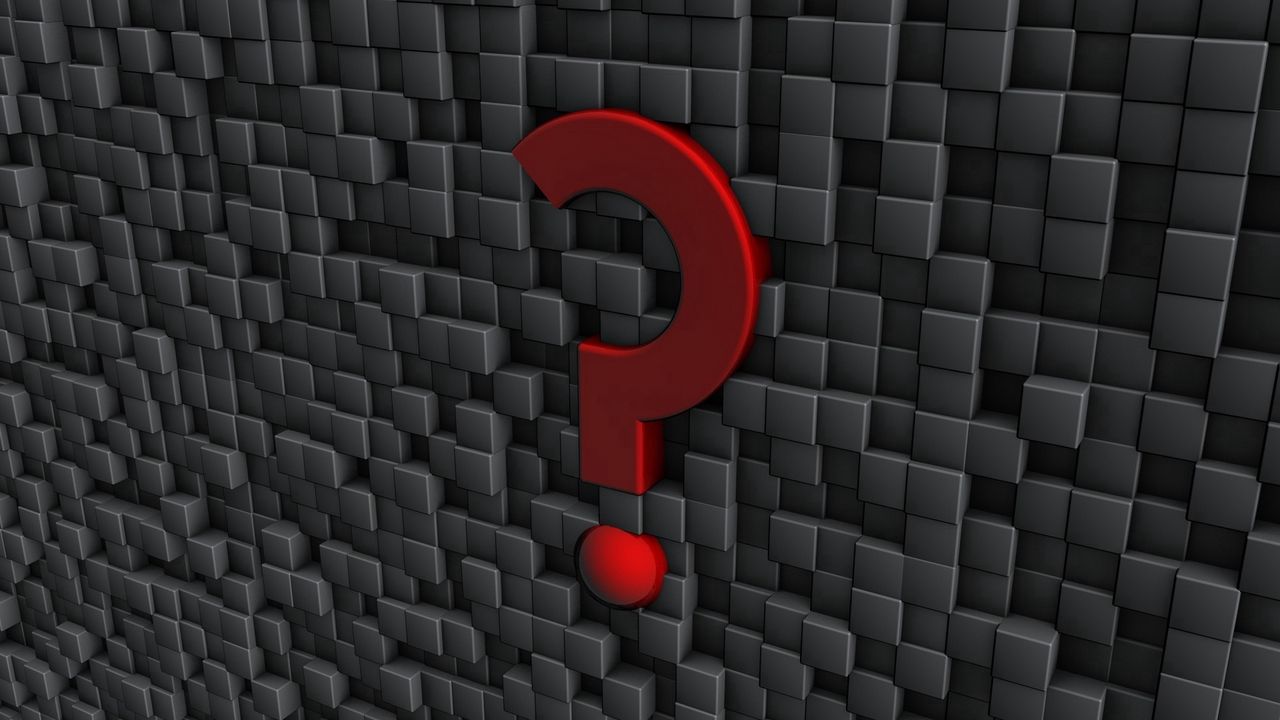 Wallpaper sign, question, punctuation, wall, form, metal
