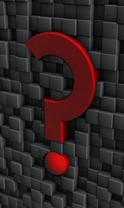 Preview wallpaper sign, question, punctuation, wall, form, metal