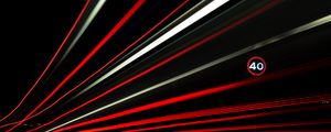 Preview wallpaper sign, speed, light, lines