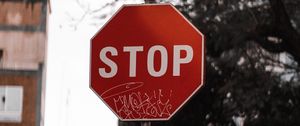 Preview wallpaper sign, stop, inscription, word, warning