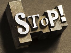 Preview wallpaper sign, stop, iron