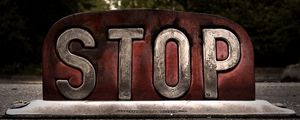 Preview wallpaper sign, stop, road, red