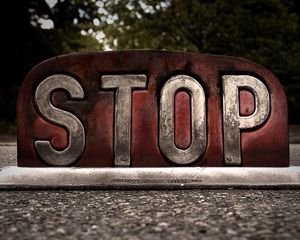 Preview wallpaper sign, stop, road, red