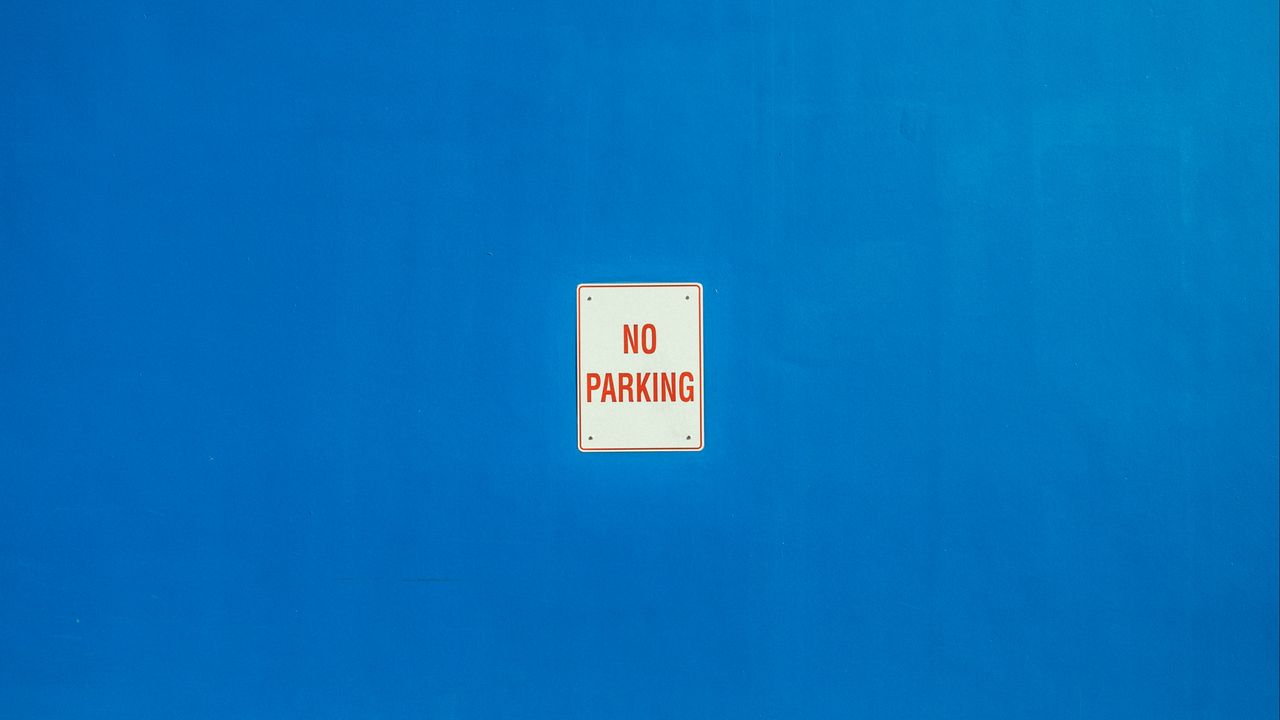 Wallpaper sign, wall, minimalism, blue