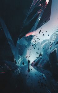 Preview wallpaper silhouette, alone, fantasy, dark