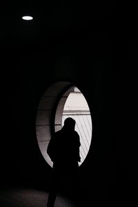 Preview wallpaper silhouette, alone, window, light, darkness