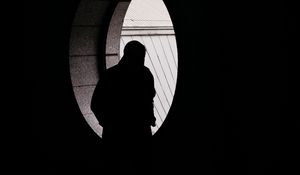 Preview wallpaper silhouette, alone, window, light, darkness