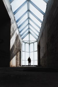Preview wallpaper silhouette, architecture, windows, lonely