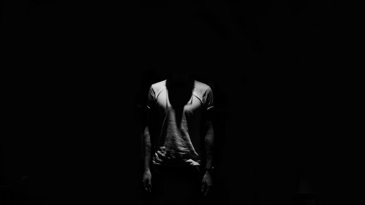 Wallpaper silhouette, dark, darkness, shadow, bw