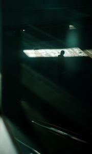 Preview wallpaper silhouette, dark, street, night