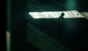 Preview wallpaper silhouette, dark, street, night