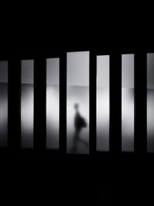 Preview wallpaper silhouette, dark, windows, darkness