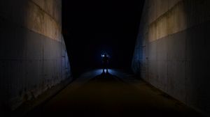Preview wallpaper silhouette, light, dark, night