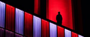 Preview wallpaper silhouette, loneliness, alone, backlight