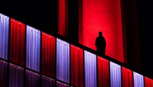 Preview wallpaper silhouette, loneliness, alone, backlight