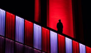 Preview wallpaper silhouette, loneliness, alone, backlight