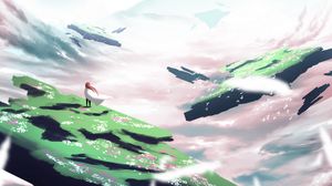 Preview wallpaper silhouette, lonely, loneliness, art