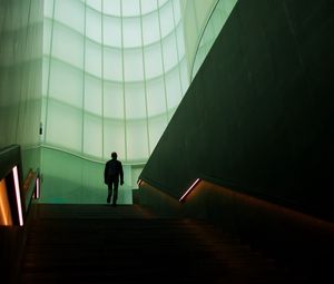 Preview wallpaper silhouette, lonely, stairs