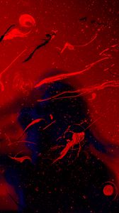 Preview wallpaper silhouette, paint, spray, red