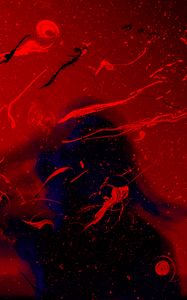 Preview wallpaper silhouette, paint, spray, red