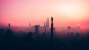 Preview wallpaper silhouette, sky, fog