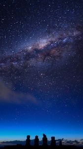 Preview wallpaper silhouette, space, sky