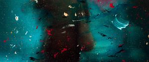 Preview wallpaper silhouette, spray, paint, blur, glass