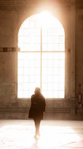 Preview wallpaper silhouette, window, light, bright