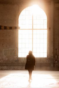 Preview wallpaper silhouette, window, light, bright