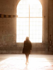Preview wallpaper silhouette, window, light, bright