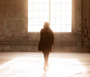 Preview wallpaper silhouette, window, light, bright
