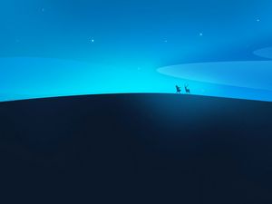 Preview wallpaper silhouettes, night, art, vector, minimalism