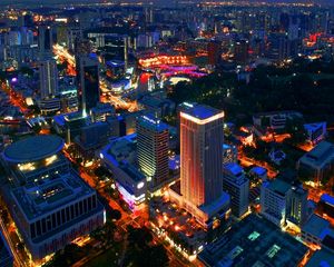 Preview wallpaper singapore, night, building