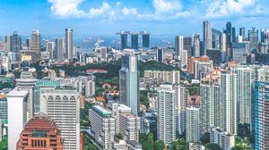 Preview wallpaper singapore, skyscrapers, architecture