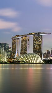 Preview wallpaper singapore, skyscrapers, panorama