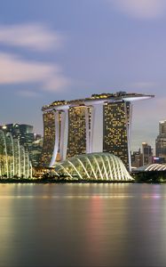 Preview wallpaper singapore, skyscrapers, panorama