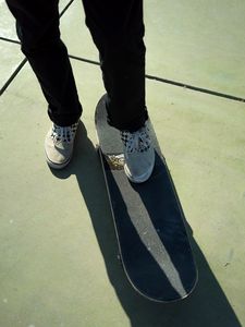 Preview wallpaper skate, legs, sneakers, pants, style