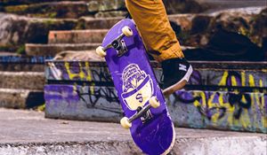 Preview wallpaper skate, skateboarder, skateboarding, street